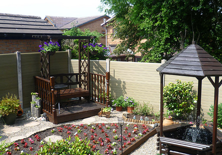 Eco fencing in concrete