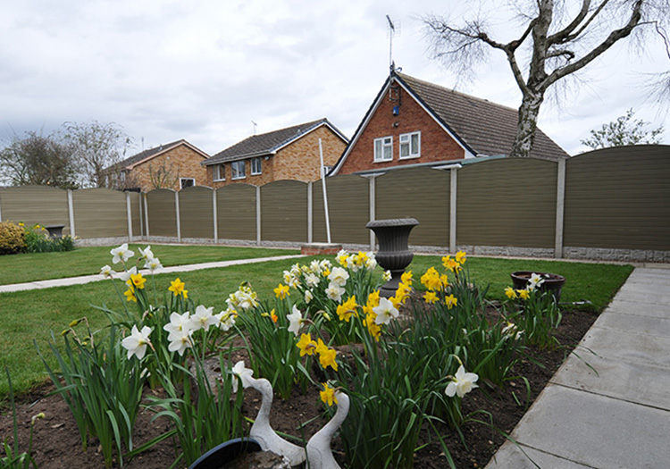 PVC in concrete posts