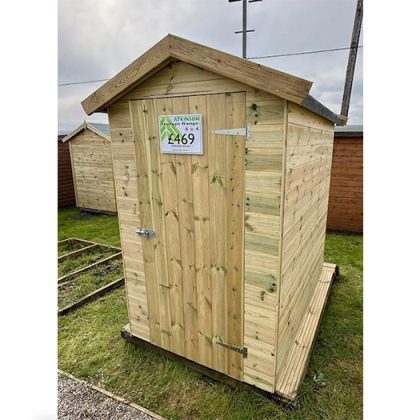 6' x 4' Wooden Apex Storage Shed