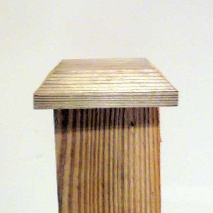 100mm x 100mm Flat Wooden Post Cap