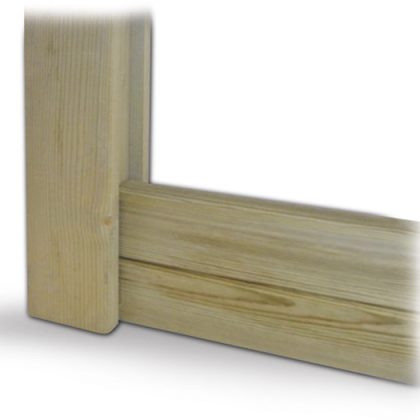 6' (1.828m) Deluxe Timber Gravel Board